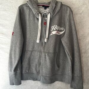 Tommy Hilfiger Grey Men Jacket Hoodie Size XL